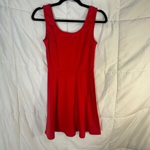 DNA Couture Red Sleeveless Fit‎ Flare Dress Women Size S